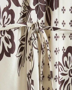 River Island satin floral belted slip midi dress< Dresses
