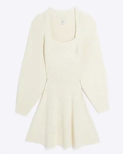 River Island square neck jumper mini dress< Dresses