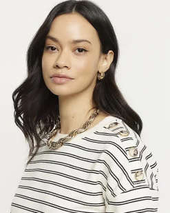 River Island stripe sweatshirt mini dress< Dresses