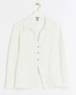 River Island textured long sleeve shirt< Co-ord Sets