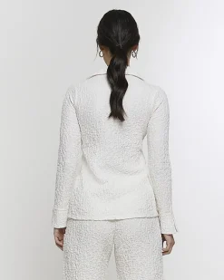 River Island textured long sleeve shirt< Co-ord Sets