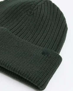 River Island Dark rib beanie< Essentials