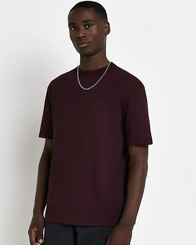 River Island Dark regular fit t-shirt< Essentials
