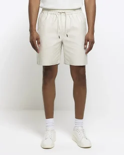 River Island Ecru regular fit pull on shorts< Shorts