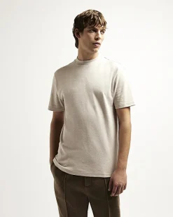 River Island Ecru RI studio slim fit t-shirt< Essentials