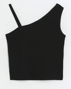 River Island Girl rib one shoulder vest top< Tops & T-shirts
