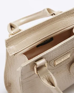 River Island Girls beige croc embossed tote bag< Bags & Purses