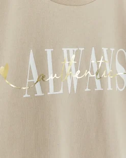 River Island Girls beige graphic crop t-shirt< Tops & T-shirts