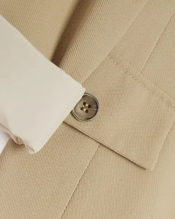 River Island Girls beige rolled sleeve blazer< Coats & Jackets