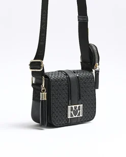 River Island Girls embossed monogram cross body bag< Bags & Purses