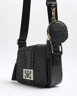 River Island Girls embossed monogram cross body bag< Bags & Purses