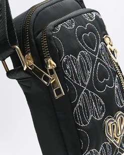River Island Girls embroidered heart cross body bag< Bags & Purses