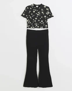 River Island Girls floral top and trousers set< Sets & Outfits