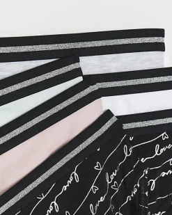River Island Girls foil script briefs 6 pack< Pyjamas & Underwear