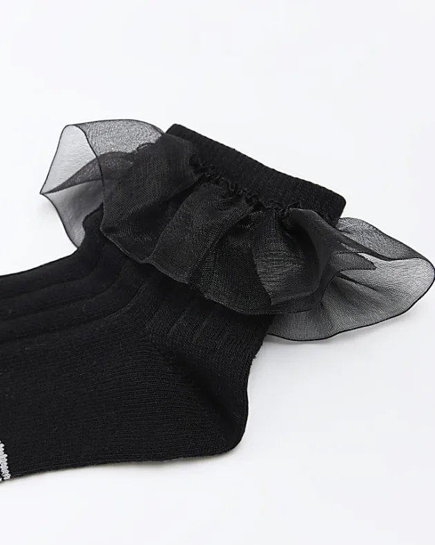 River Island Girls frill socks 2 pack< Multipacks
