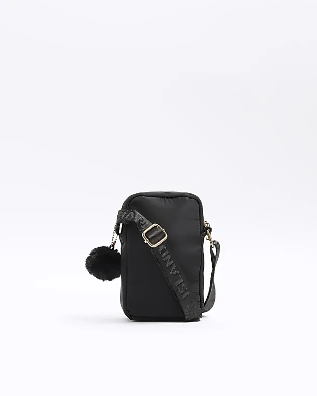 River Island Girls nylon heart pom festival< Bags & Purses
