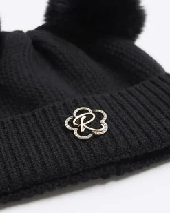 River Island Girls pom pom beanie hat< Accessories & Jewellery