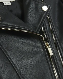 River Island Girls Pu double zip biker jacket< Coats & Jackets