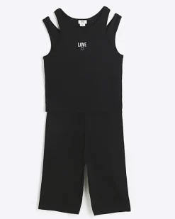 River Island Girls rib double strap tank top set< Sets & Outfits
