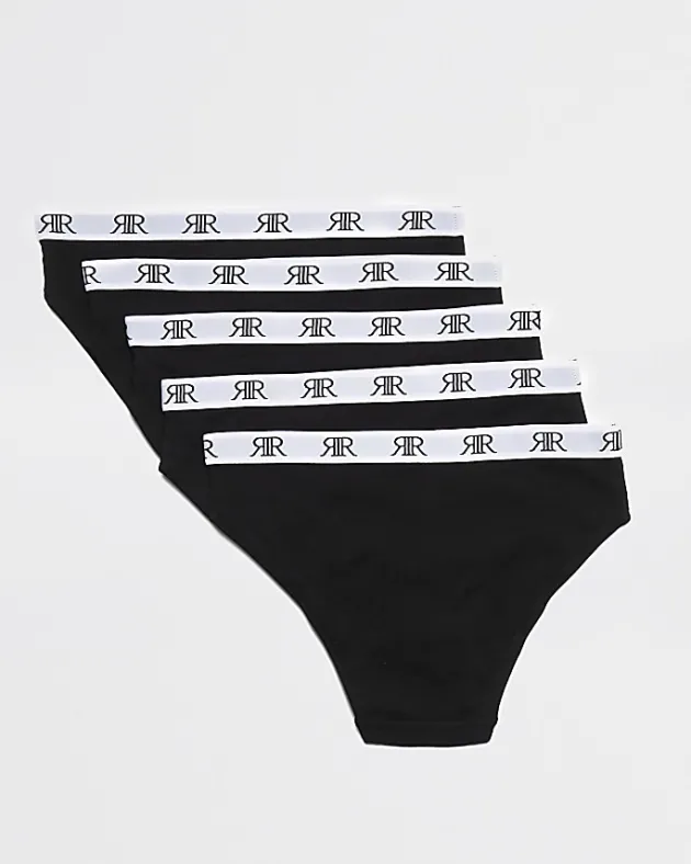 River Island Girls 'RR' waistband briefs 5 pack< Pyjamas & Underwear