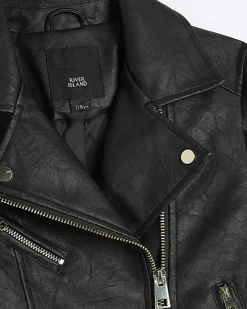 River Island Girls zip up biker jacket< Coats & Jackets