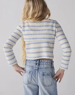 River Island Girls crochet 2 in 1 long sleeve top< Tops & T-shirts