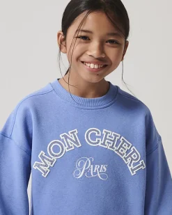 River Island Girls diamante graphic sweatshirt< Tops & T-shirts