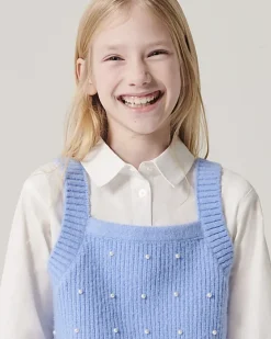 River Island Girls Embellished Knit Top and Shirt Set< Sets & Outfits