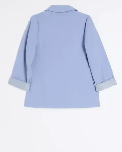 River Island Girls rolled sleeve blazer< Coats & Jackets