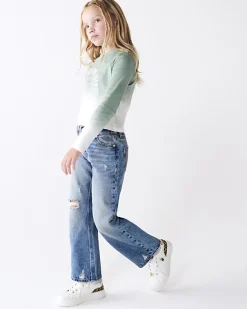 River Island Girls straight ripped jeans< Jeans