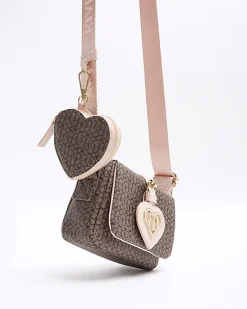 River Island Girls floral monogram cross body bag< Bags & Purses