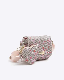 River Island Girls monogram pouch cross body bag< Bags & Purses