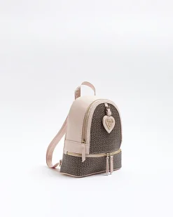River Island Girls RI floral monogram backpack< Bags & Purses