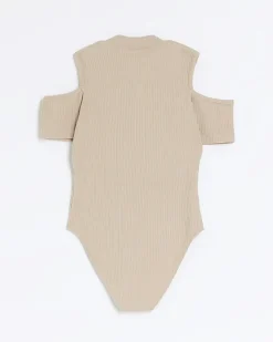 River Island Girls ribbed military button bodysuit< Tops & T-shirts