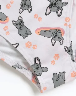 River Island Girls coral frenchie dog briefs 6 pack< Pyjamas & Underwear