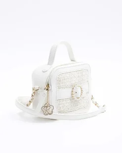 River Island Girls boucle pearl cross body bag< Bags & Purses