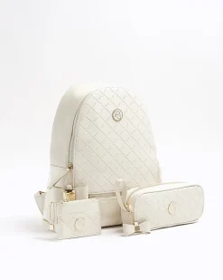 River Island Girls bow quilted backpack set< Bags & Purses