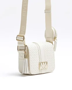 River Island Girls embossed monogram cross body bag< Bags & Purses