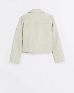 River Island Girls faux leather biker jacket< Coats & Jackets