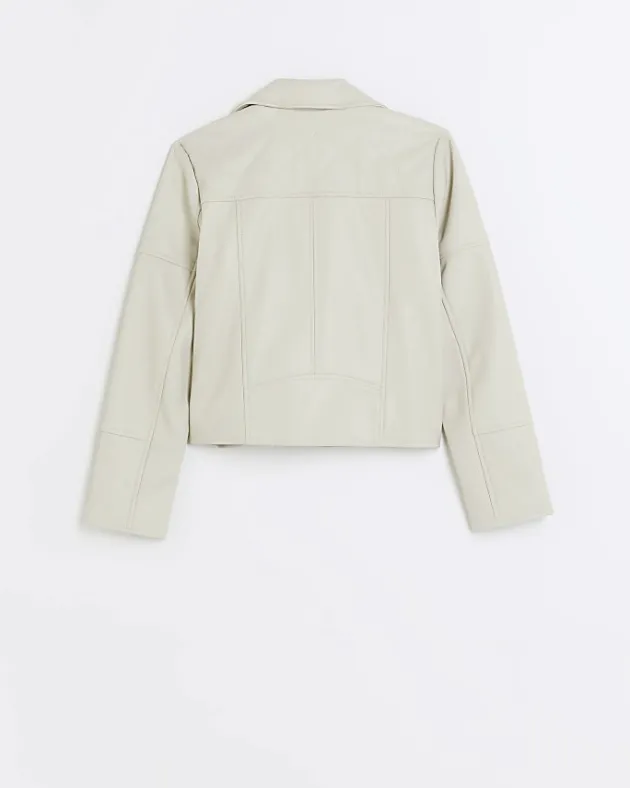 River Island Girls faux leather biker jacket< Coats & Jackets