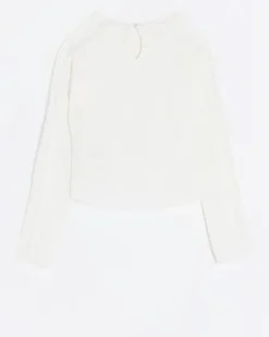 River Island Girls lace detail long sleeve top< Tops & T-shirts