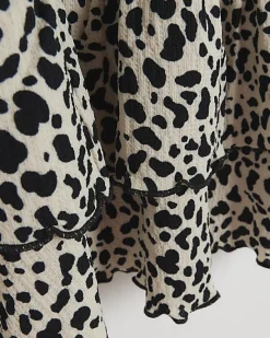 River Island Girls leopard print frill dress< Dresses