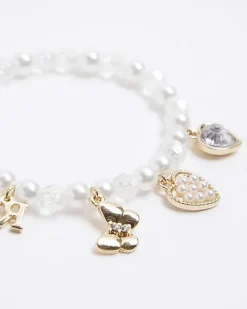 River Island Girls pearl charm bracelet< Accessories & Jewellery