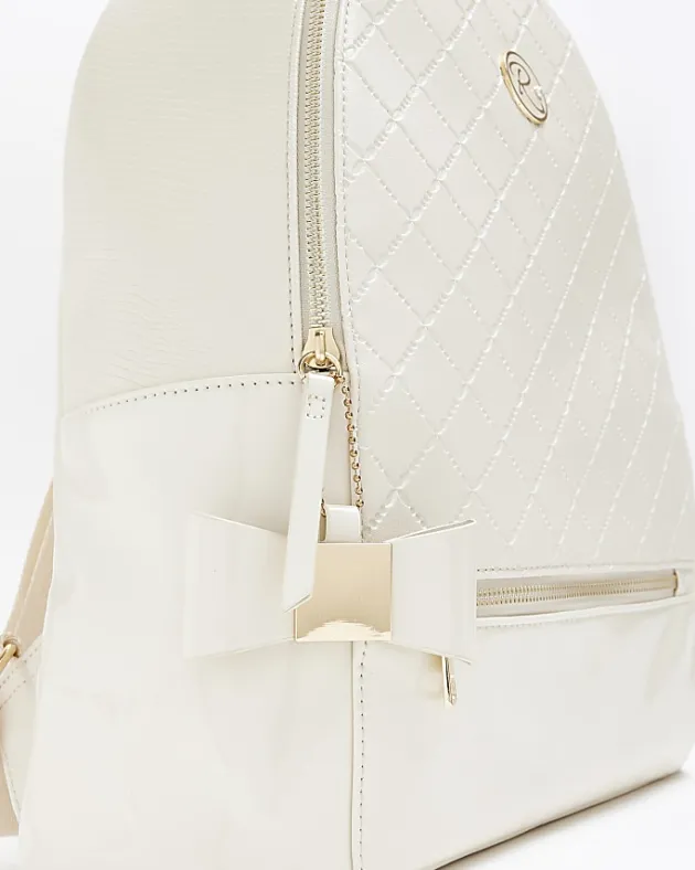 River Island Girls quilted bow detail backpack< Bags & Purses