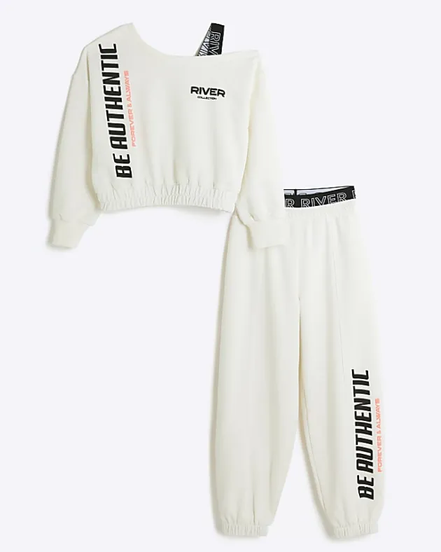 River Island Girls RI Active sweatshirt and joggers< 9 - 12 Yrs