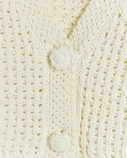 River Island Girls ecru crochet crop cardigan< Jumpers & Cardigans