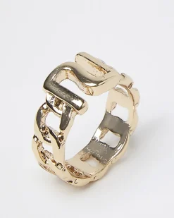 River Island Girls gold RI chain ring< Accessories & Jewellery