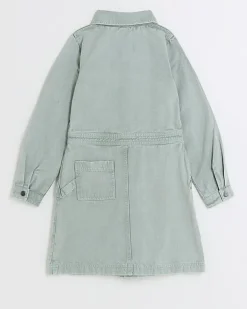 River Island Girls denim button up shirt dress< Dresses