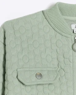 River Island Girls quilted daisy bomber jacket< Coats & Jackets