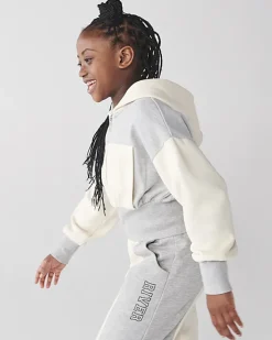 River Island Girls colour block crop hoodie< Sets & Outfits